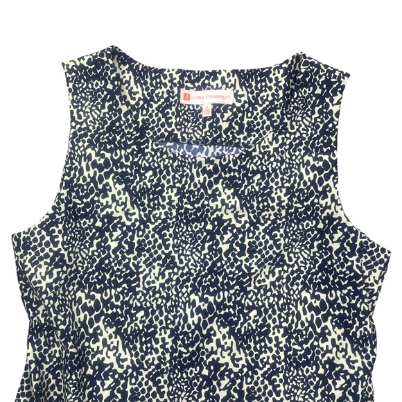 Jude Connally Medium White Navy Sheath Dress - Picture 2 of 5